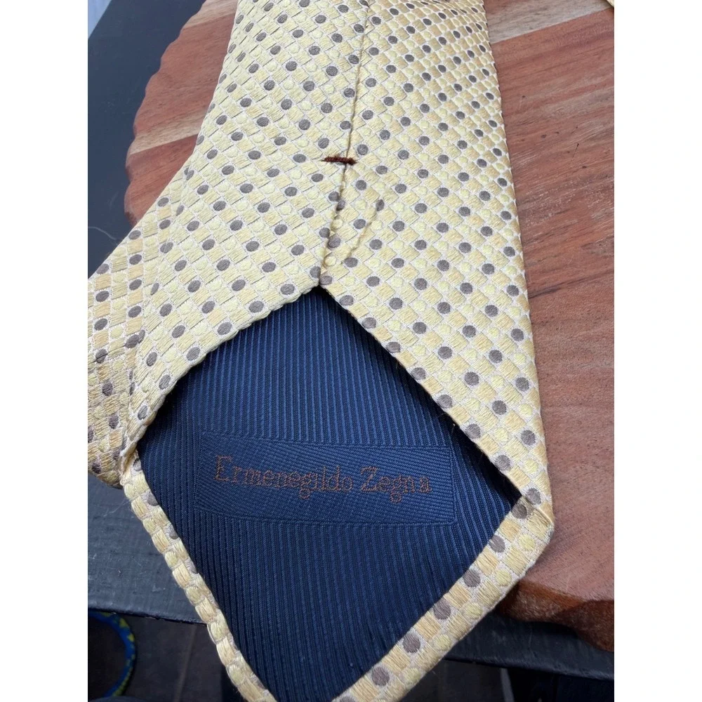 Ermenegildo Zegna Geometric Silk Tie Mens 58